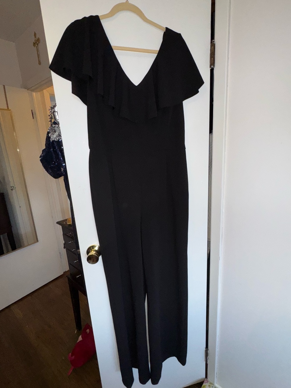 Stunning Ralph Lauren Black Ruffle Jumpsuit